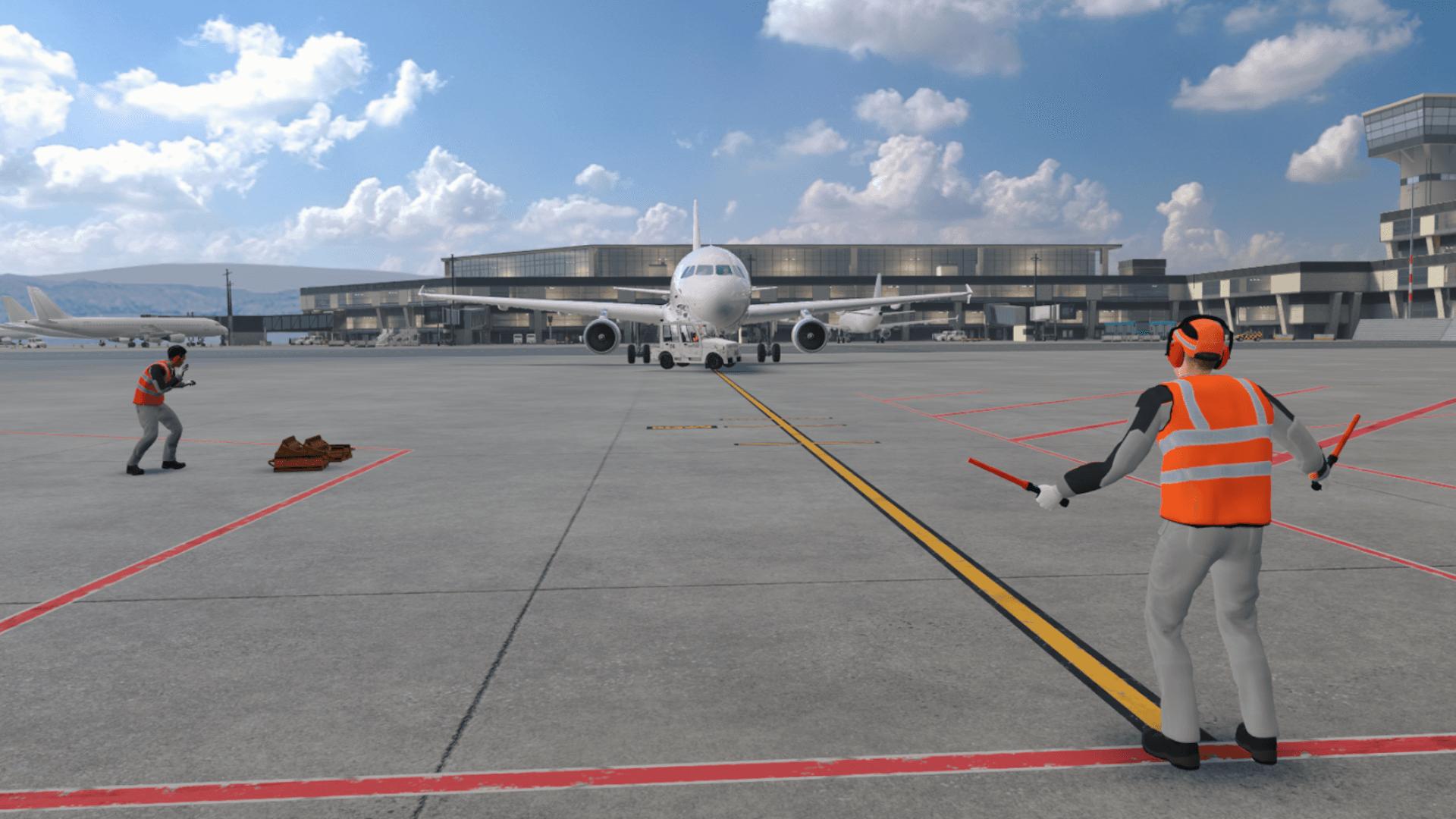 Aircraft Arrival (Advanced) VR training screenshot 4