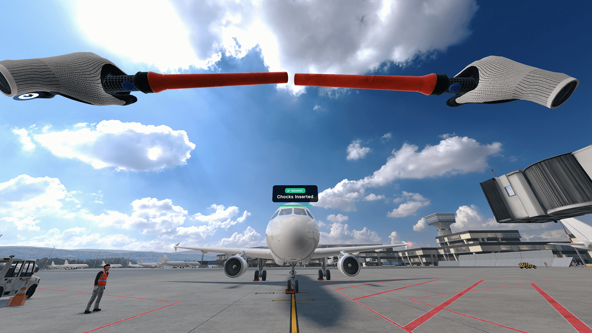 Aircraft Arrival (Supported) VR training screenshot 1