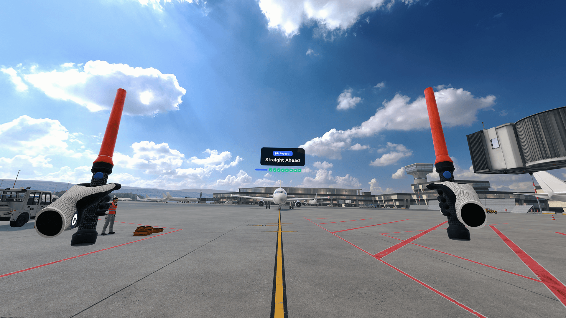 Aircraft Arrival (Supported) VR training screenshot 3