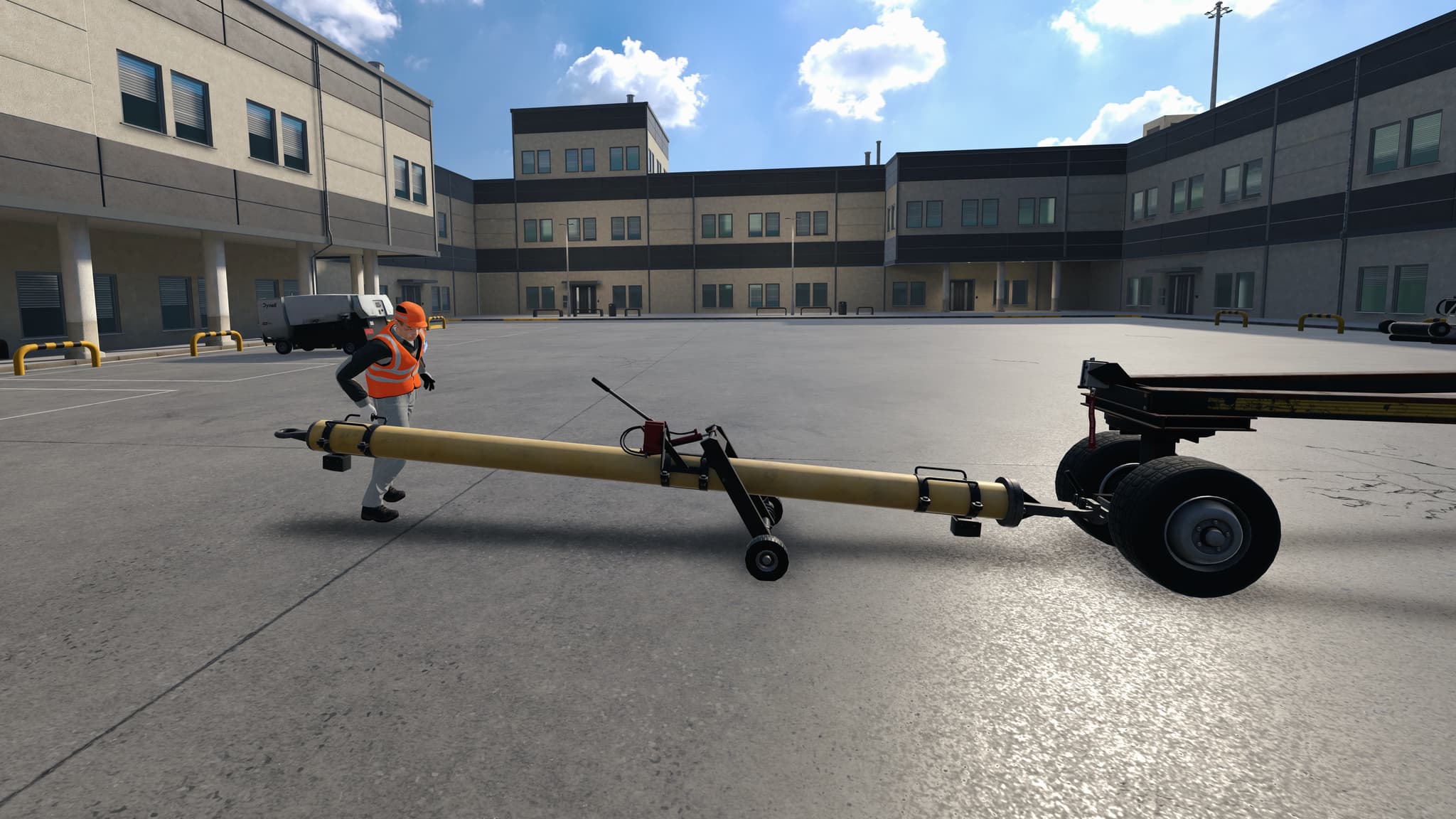 Coupling Towbar to Aircraft