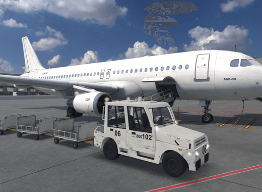 Towing Carts on the Apron