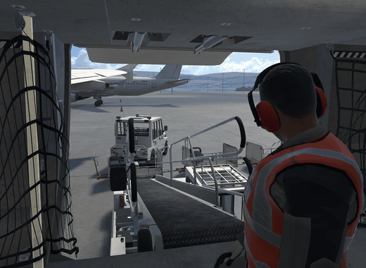 Unloading: Inside the Aircraft